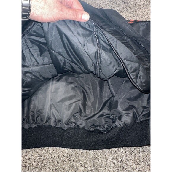 90s Jacket Snap Mens L Patch Logo Schneider National With Linner CHUCK - Picture 10 of 10